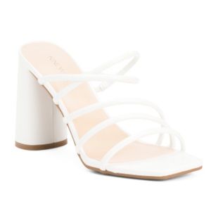 NEW Nine West Strappy Block Sandal Heel size 8